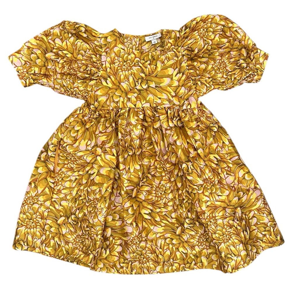 Kika Vargas Mum Floral Puff Sleeve Mini Dress